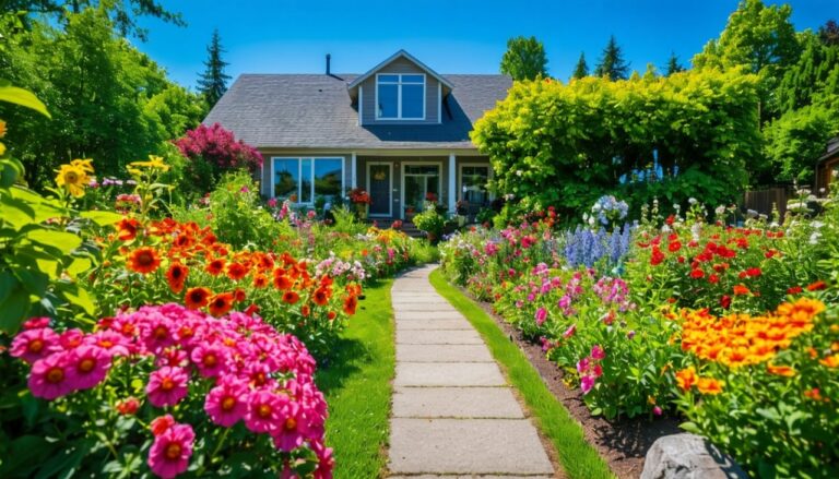 5 astuces incontournables pour créer un parterre de fleurs enchanteur devant sa maison