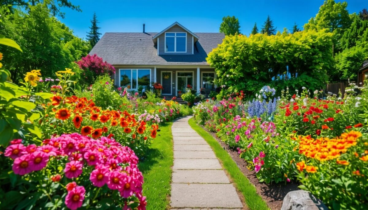 5 astuces incontournables pour créer un parterre de fleurs enchanteur devant sa maison
