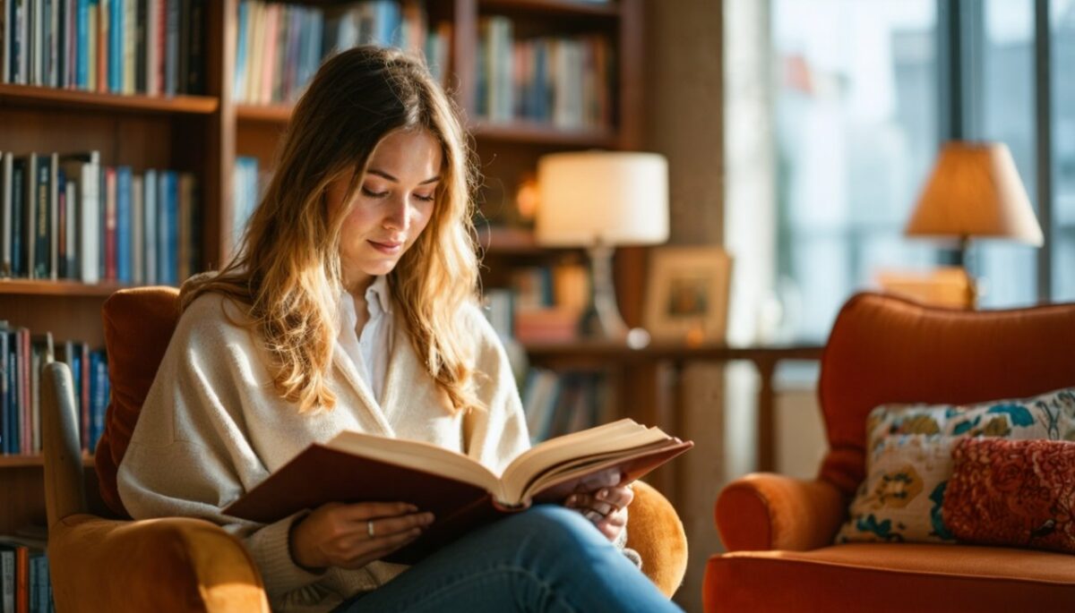 Femme qui lis un livre