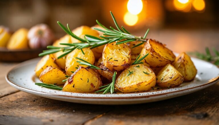 La recette ultime des pommes de terre croustillantes à l'ail et au romarin : savourez chaque bouchée