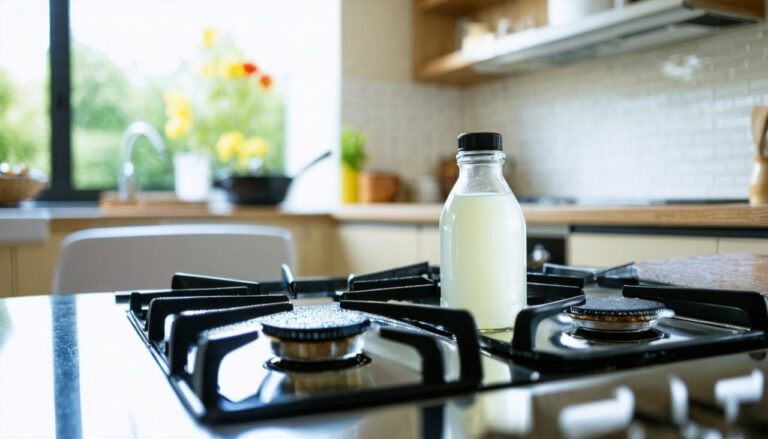 Le vinaigre blanc et le bicarbonate : les alliés incontournables pour nettoyer votre gazinière en profondeur