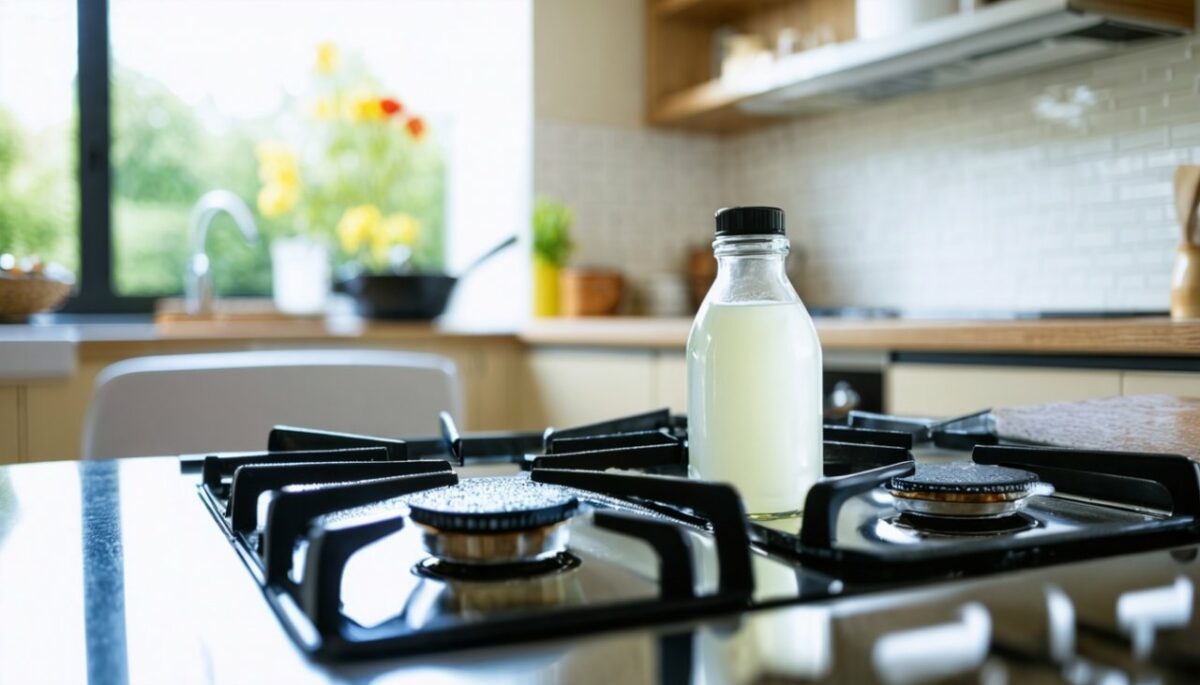 Le vinaigre blanc et le bicarbonate : les alliés incontournables pour nettoyer votre gazinière en profondeur