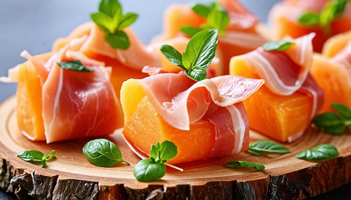 Bouchées de Melon au Jambon de Parme : La Symphonie de la Douceur et du Raffinement