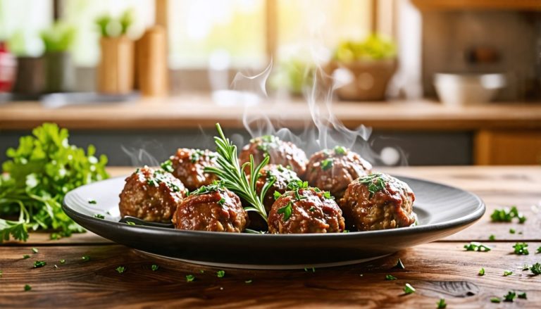 Boulettes de viande aux herbes : une explosion savoureuse et parfumée dans votre assiette