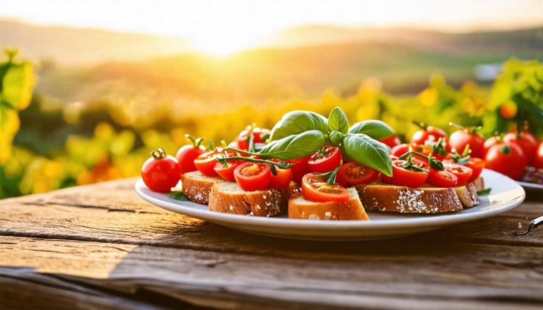 Bruschetta aux Tomates Cerises et Basilic : Voyage gustatif au cœur de l'Italie