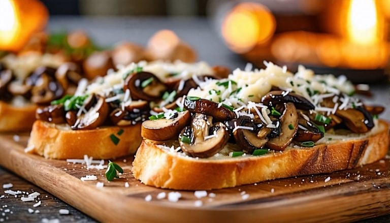 Bruschetta Champignons et Parmesan : L'alliance gourmande et raffinée à découvrir absolument