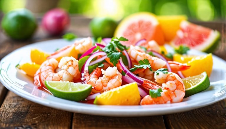 Ceviche de Crevettes aux Agrumes : Un Voyage Culinaire pour Ravir Vos Papilles
