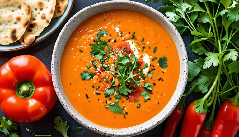 Embarquez pour un voyage gustatif en Espagne avec notre Gazpacho Andalou aux légumes frais
