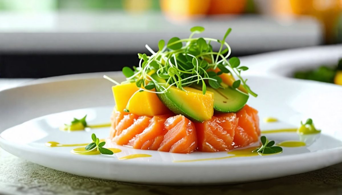Épatez vos invités avec un Tartare de Saumon à l'Avocat et Mangue : le secret d'une entrée rafraîchissante et savoureuse