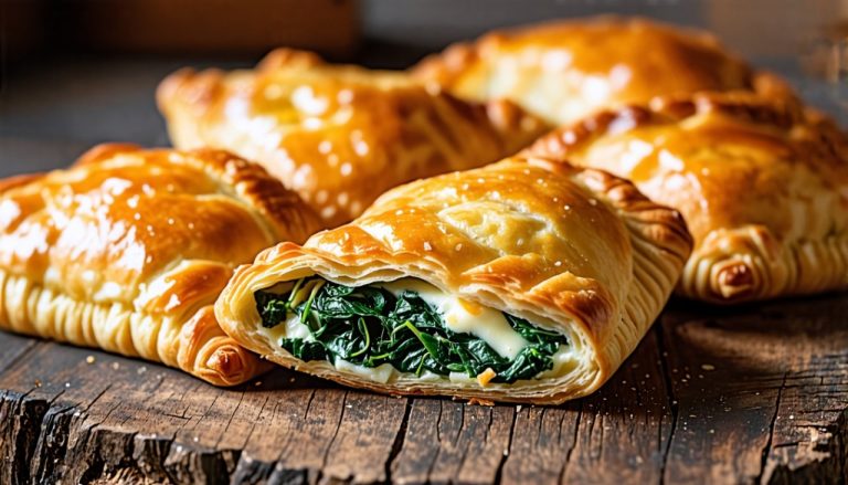Feuilletés Fromage et Épinards : La Pâte Dorée et Savoureuse qui Régale les Papilles