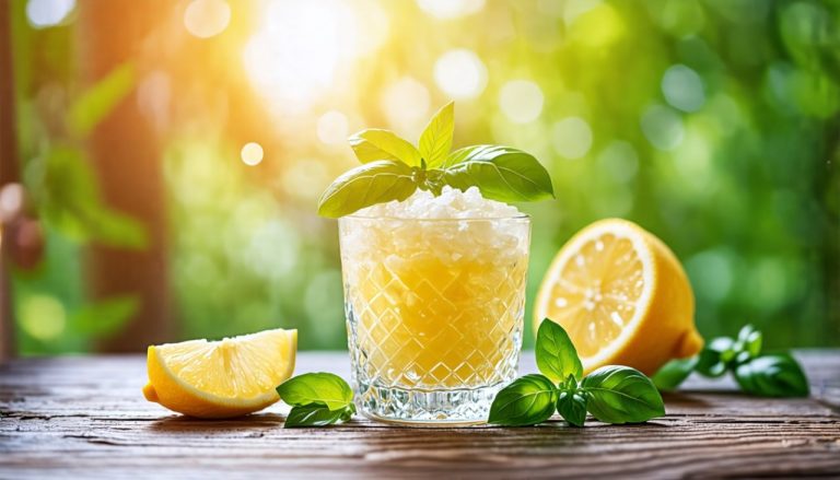 Granité au Citron et Basilic : Le Rafraîchissement Ultime pour les Journées d'Été