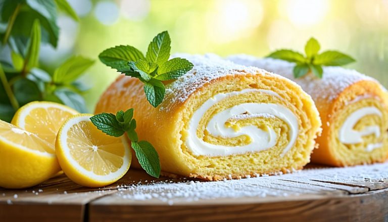 Le Gâteau Roulé à la Crème de Citron : Émerveillez vos Papilles avec cette Pâtisserie Légère et Acidulée