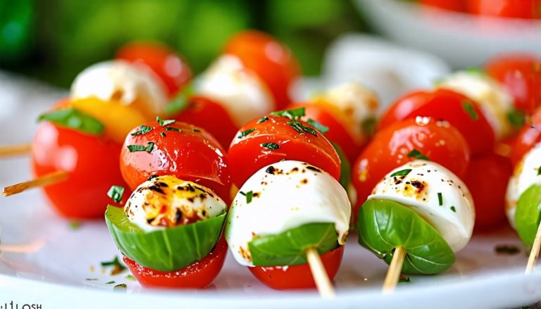 Mini Brochettes Caprese : Une explosion de saveurs et de couleurs