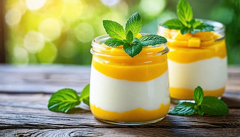 Panna Cotta à la Vanille et Coulis de Mangue : La Dolce Vita dans une Verrine