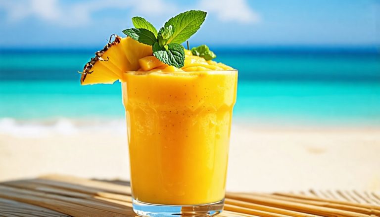 Smoothie Tropical Ananas-Mangue : Un Festin de Fruits Exotiques et Rafraîchissant