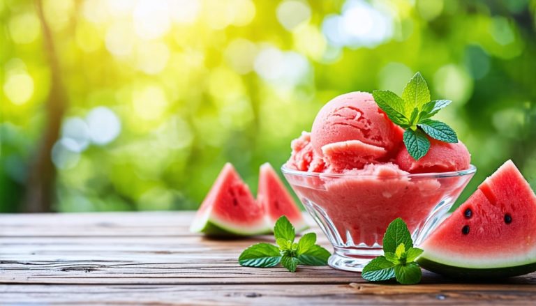 Sorbet Maison à la Pastèque et Menthe : Une Explosion de Fraîcheur qui Ravira vos Papilles