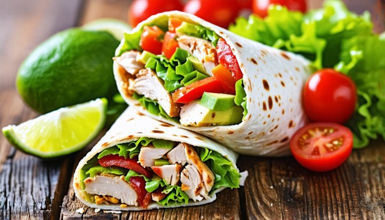 Wraps poulet, avocat et légumes : une explosion de saveurs et de fraîcheur à déguster sans modération !