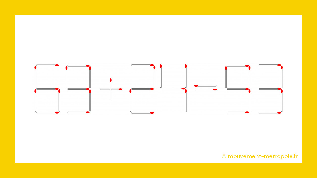 La magie des mathématiques révélée : une simple allumette change tout ! La magie des mathématiques révélée : une simple allumette change tout !