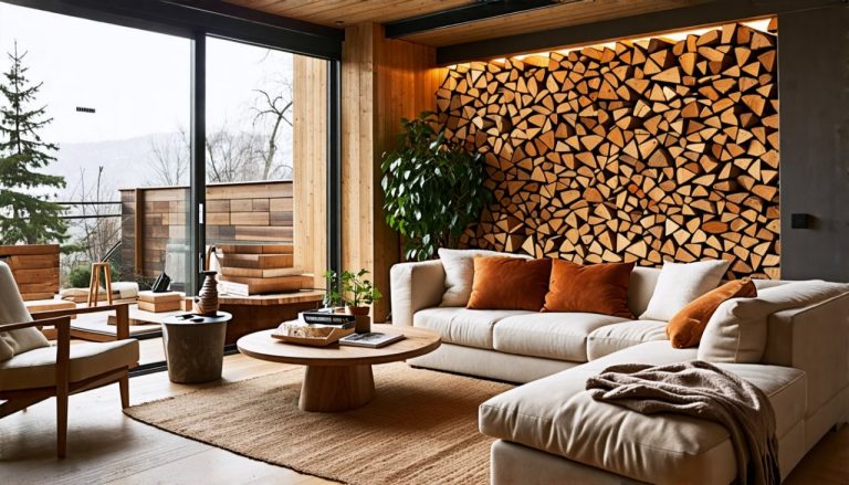 7 astuces ingénieuses pour ranger vos bûches de bois avec style dans votre intérieur