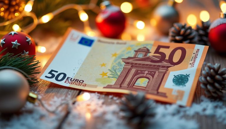 billet 50 euro noel