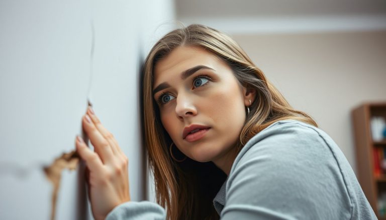 fisure dans le mur femme analyse