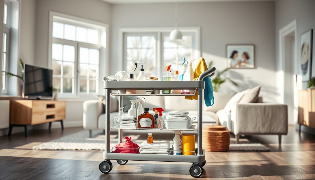 Le "chariot de ménage" : l'astuce virale qui révolutionne le rangement à la maison