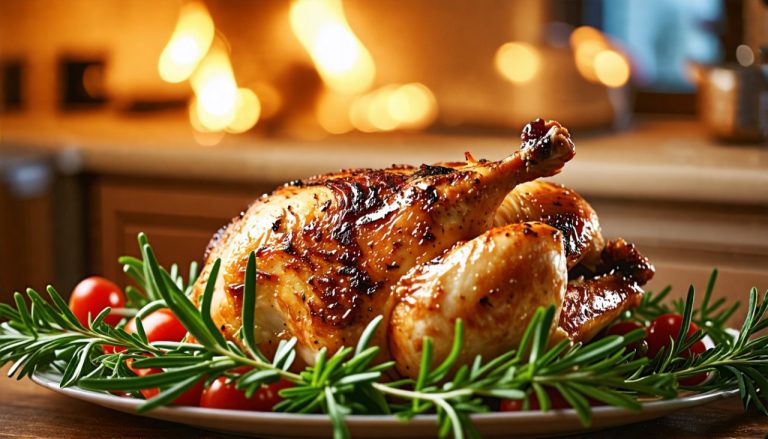 Le secret des grands chefs pour un poulet rôti doré et croustillant au four