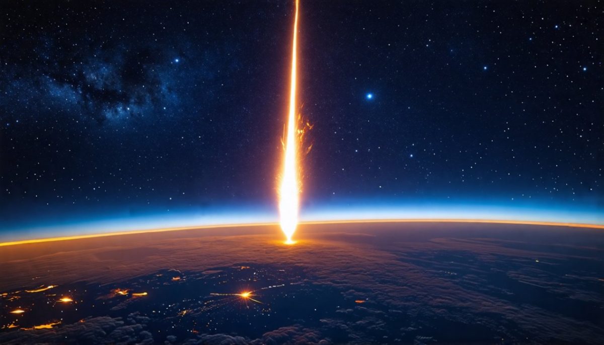 meteor entre atmosphère