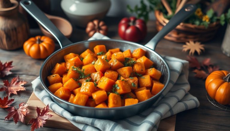 Recette d'automne : Poêlée gourmande de butternut et patates douces