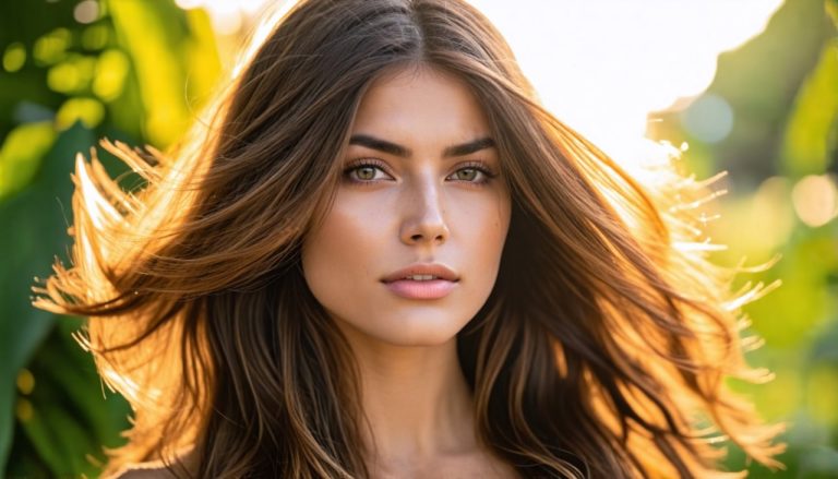 Sublimez vos cheveux châtain foncé avec un balayage miel envoûtant