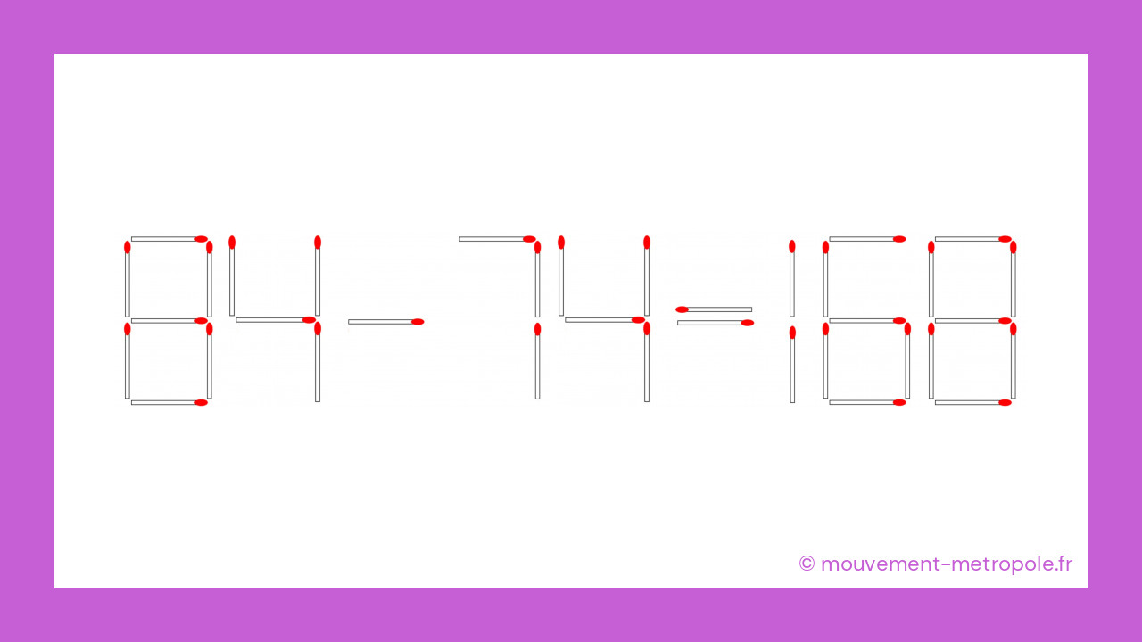 Osez-vous relever le défi des allumettes ? 30 secondes pour transformer l'impossible en possible ! Osez-vous relever le défi des allumettes ? 30 secondes pour transformer l'impossible en possible !