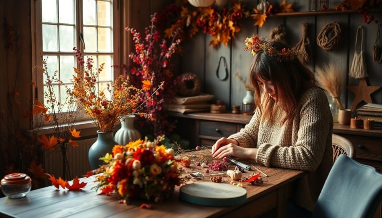 DIY : Créez vos propres couronnes de fleurs séchées pour une déco d'automne chaleureuse