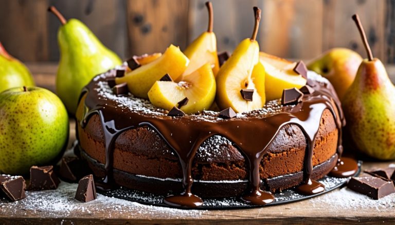 Gâteau moelleux poire-chocolat