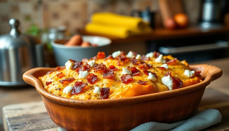 Gratin de patate douce, bacon et chèvre : la recette parfaite pour se réconforter