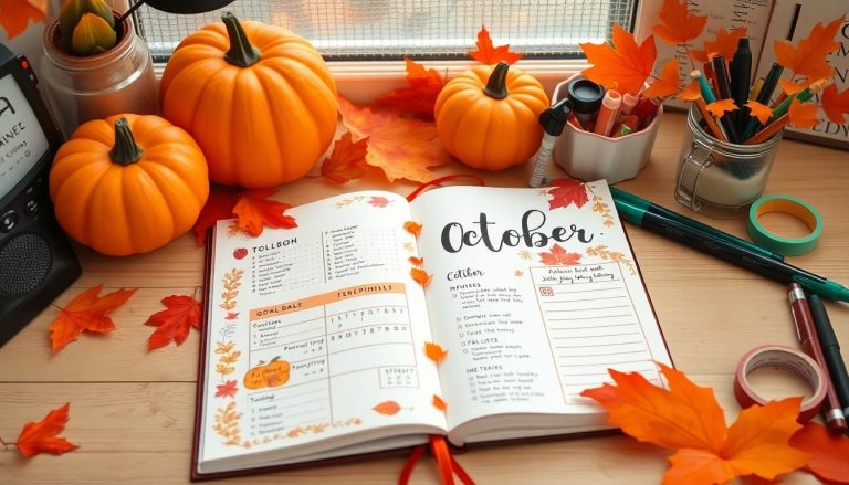 Personnaliser son bullet journal en octobre : astuces pour une organisation au top