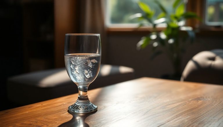 Placez un verre d'eau ici et dites adieu aux cambrioleurs