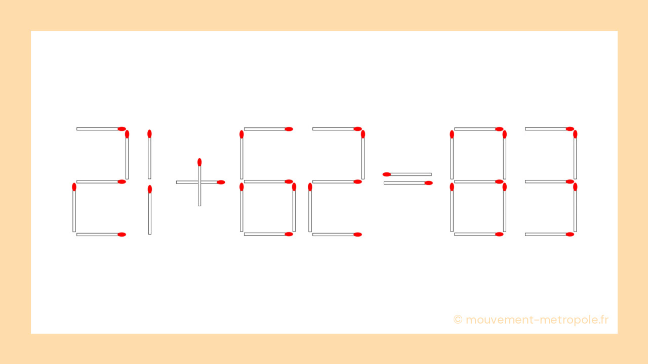 La magie des mathématiques révélée : voyez comment une simple allumette transforme l'impossible en évidence ! La magie des mathématiques révélée : voyez comment une simple allumette transforme l'impossible en évidence !