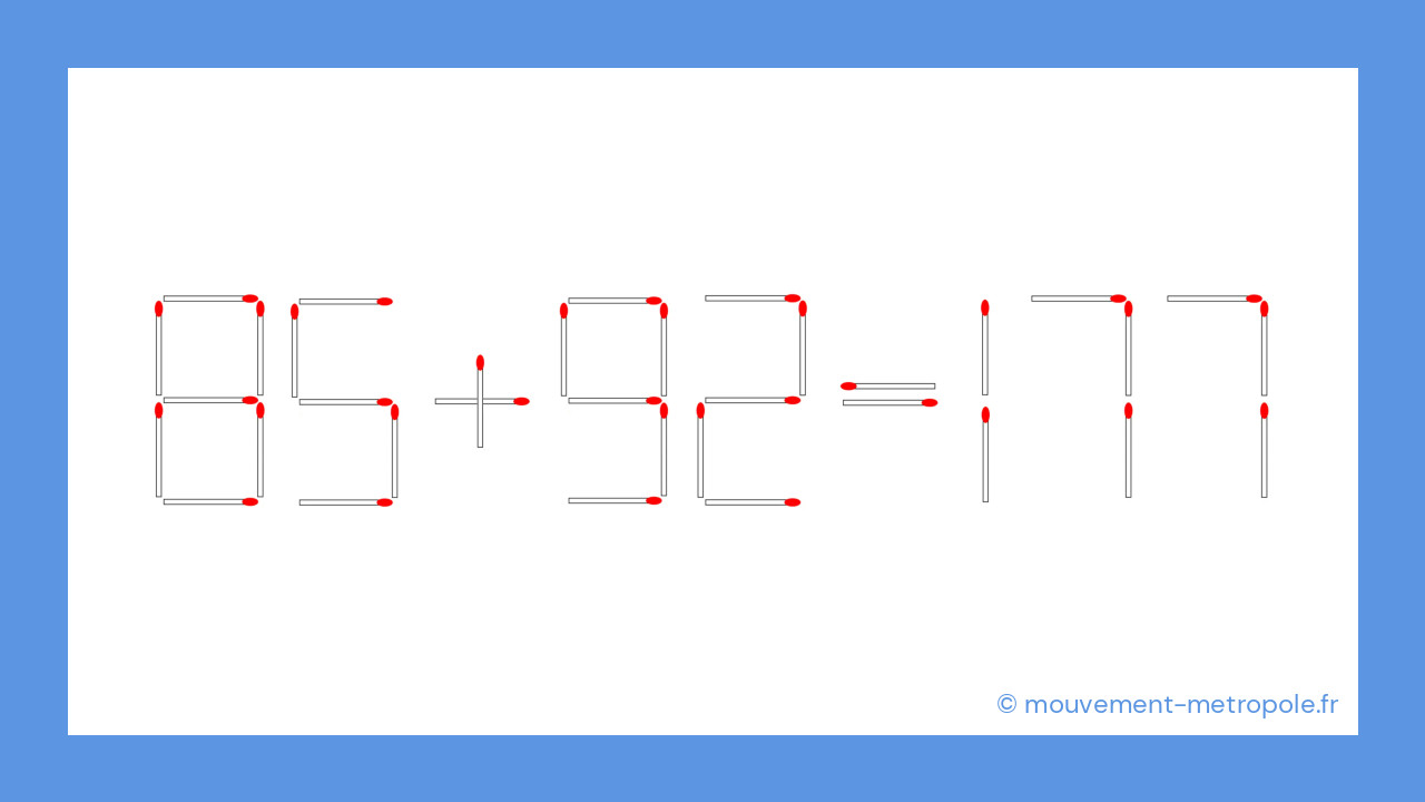 La magie des maths révélée : une simple allumette transforme l'impossible en évidence ! La magie des maths révélée : une simple allumette transforme l'impossible en évidence !