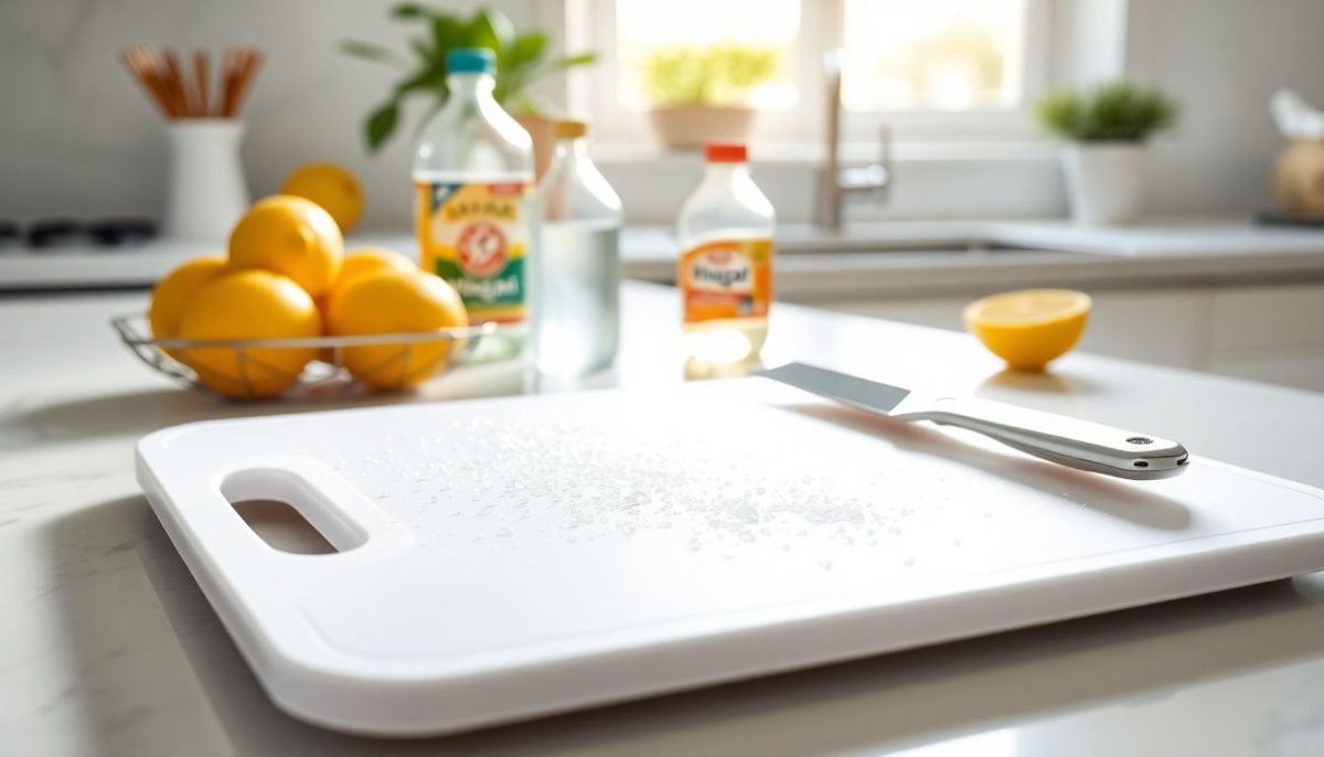 Comment nettoyer et désinfecter naturellement sa planche à découper en plastique