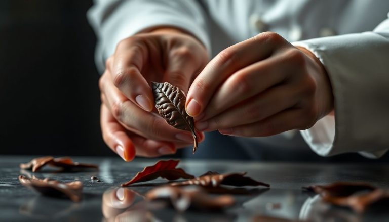 Comment réaliser des feuilles de chocolat dignes d'un chef pâtissier étoilé