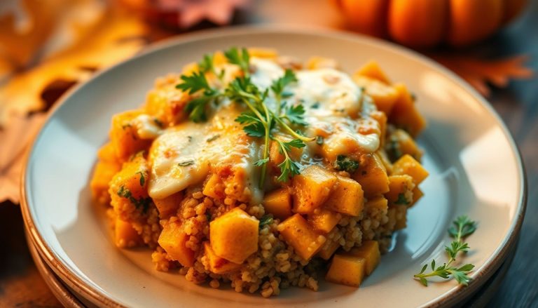 Gratin de courge butternut et quinoa : le plat réconfortant et sain de l'automne