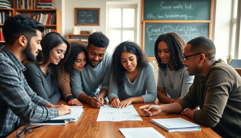 groupe d'ami autour d'une table calcule equation