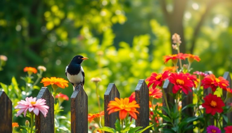 magpie bird jardin