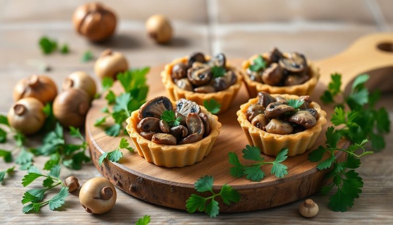 Mini-tartelettes aux champignons sauvages et persil : un délice forestier en bouchées