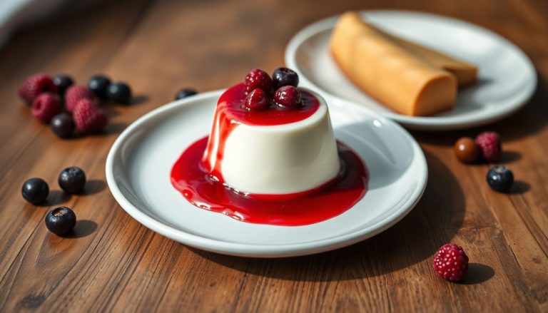 Panna cotta à la vanille et coulis de fruits rouges : un dessert italien irrésistible
