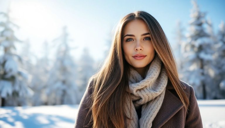 Cheveux brillants en hiver : astuces pour une chevelure soyeuse malgré le froid