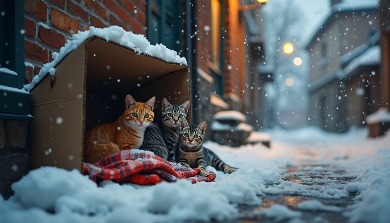 Ces gestes simples transforment la vie des chats errants en hiver