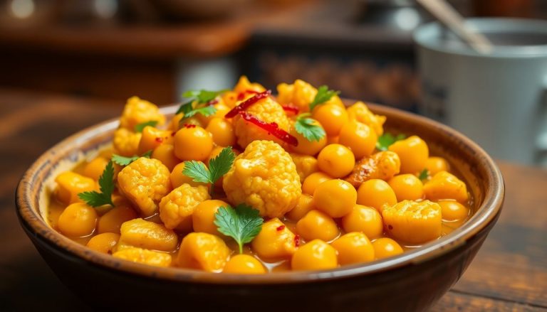 Curry de chou-fleur et pois chiches : un plat végétarien savoureux et réconfortant