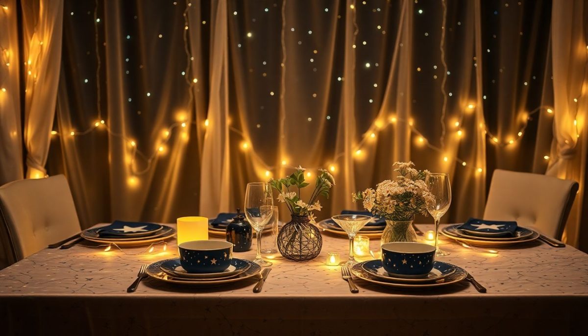 Déco de table constellation