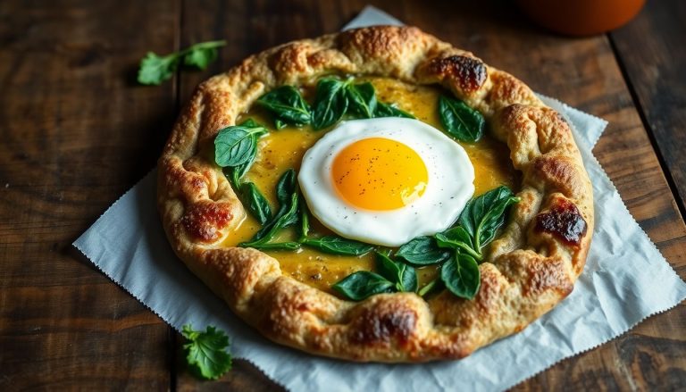 Galette de sarrasin complète aux épinards et œufs : un délice breton revisité
